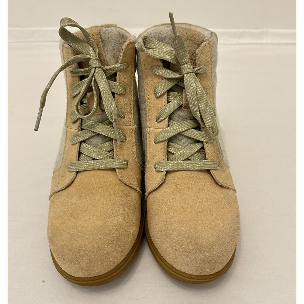 Sorel Women’s Evie Waterproof Wedge Ankle Boots Size 7.5 Suede Lace Up - Picture 4 of 10
